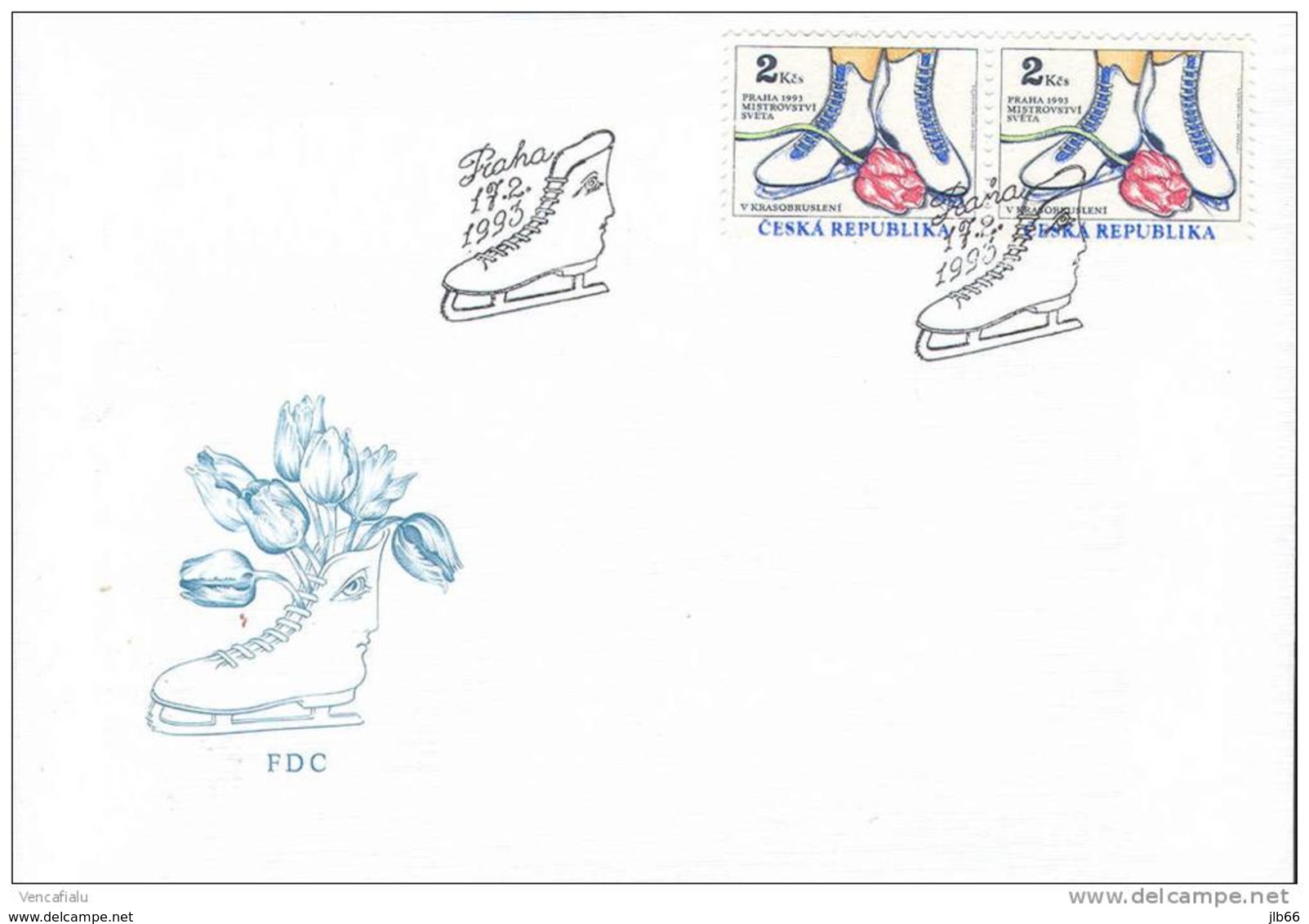 FDC 1993 Patinage Artistique Skating - FDC