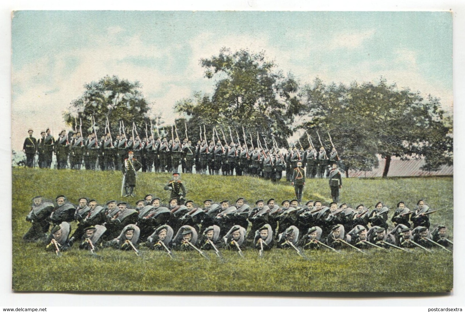 European Soldiers, Unknown Country, Rifles, Bayonettes - Old Dr Trenkler Postcard, Series 469 / 5 - Manoeuvres