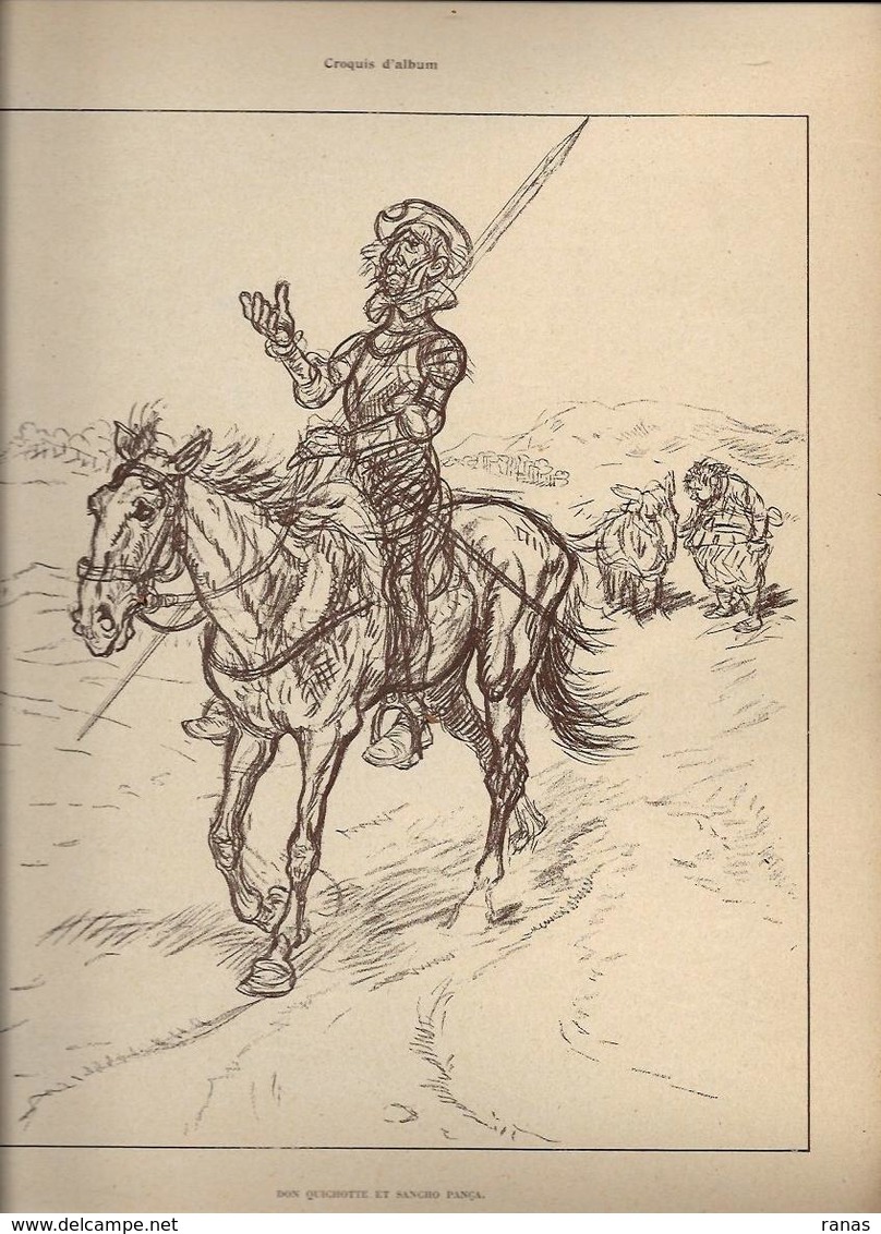 Revue L'album Satirique Caricature Caran D'Ache Kaiser Germany Don Quichotte Voir Scans - Other & Unclassified