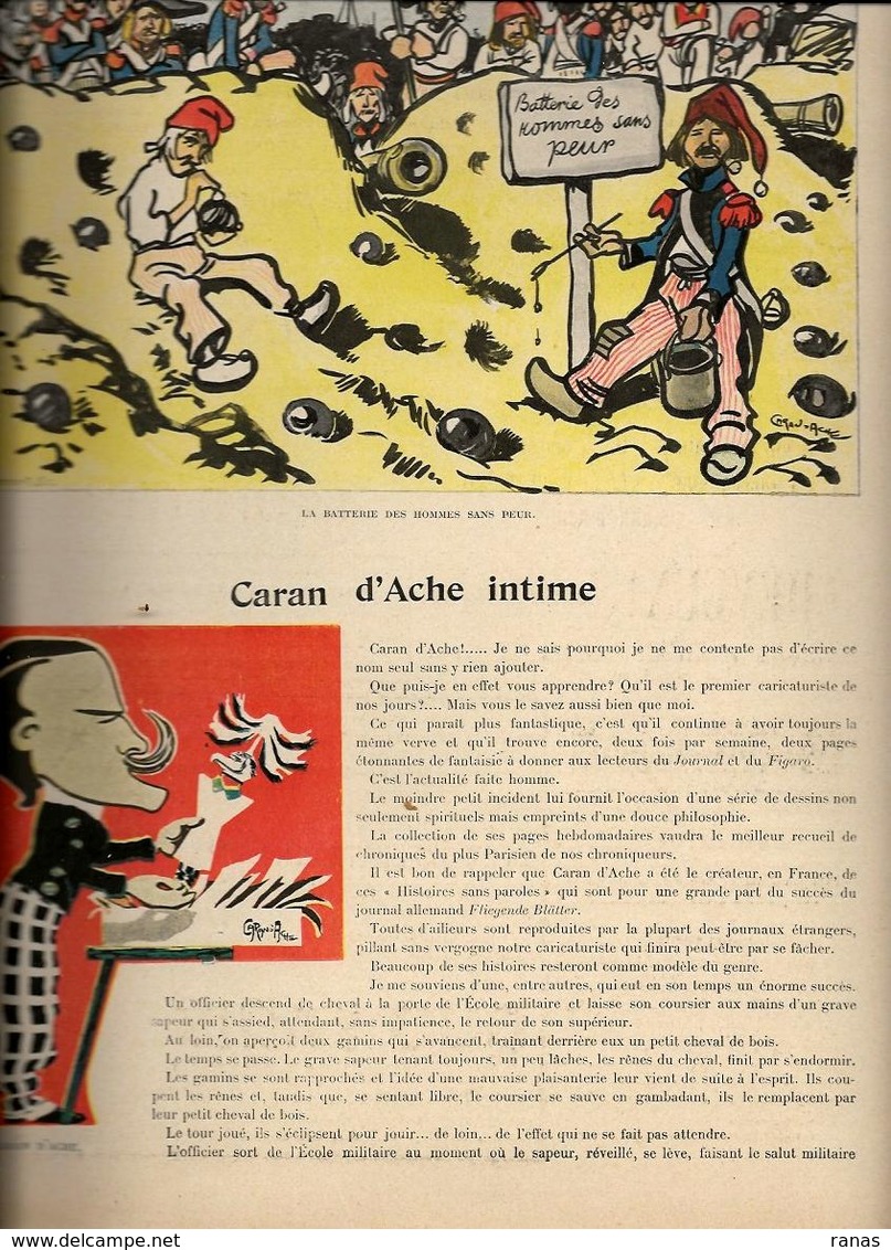 Revue L'album Satirique Caricature Caran D'Ache Kaiser Germany Don Quichotte Voir Scans - Other & Unclassified