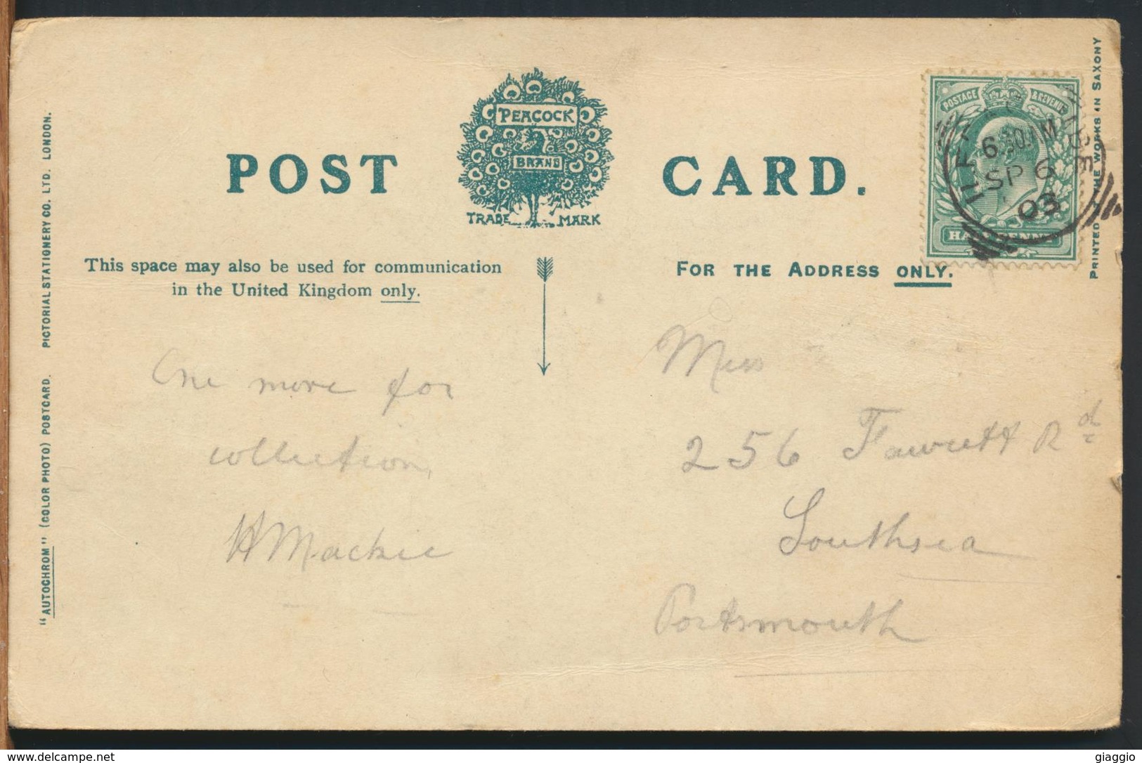 °°° 11663 - UK - ILFRACOMBE - FROM HILLSBORO - 1903 With Stamps °°° - Ilfracombe