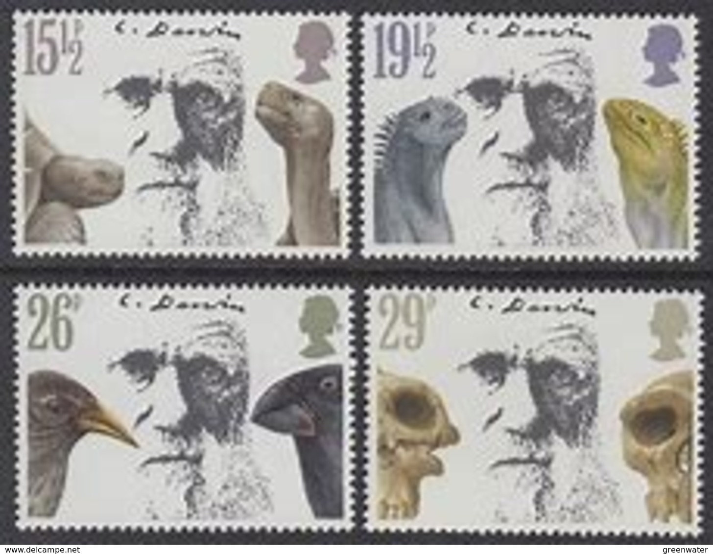 Great Britain 1982 Charles Darwin 4v ** Mnh (40353A) - Ongebruikt