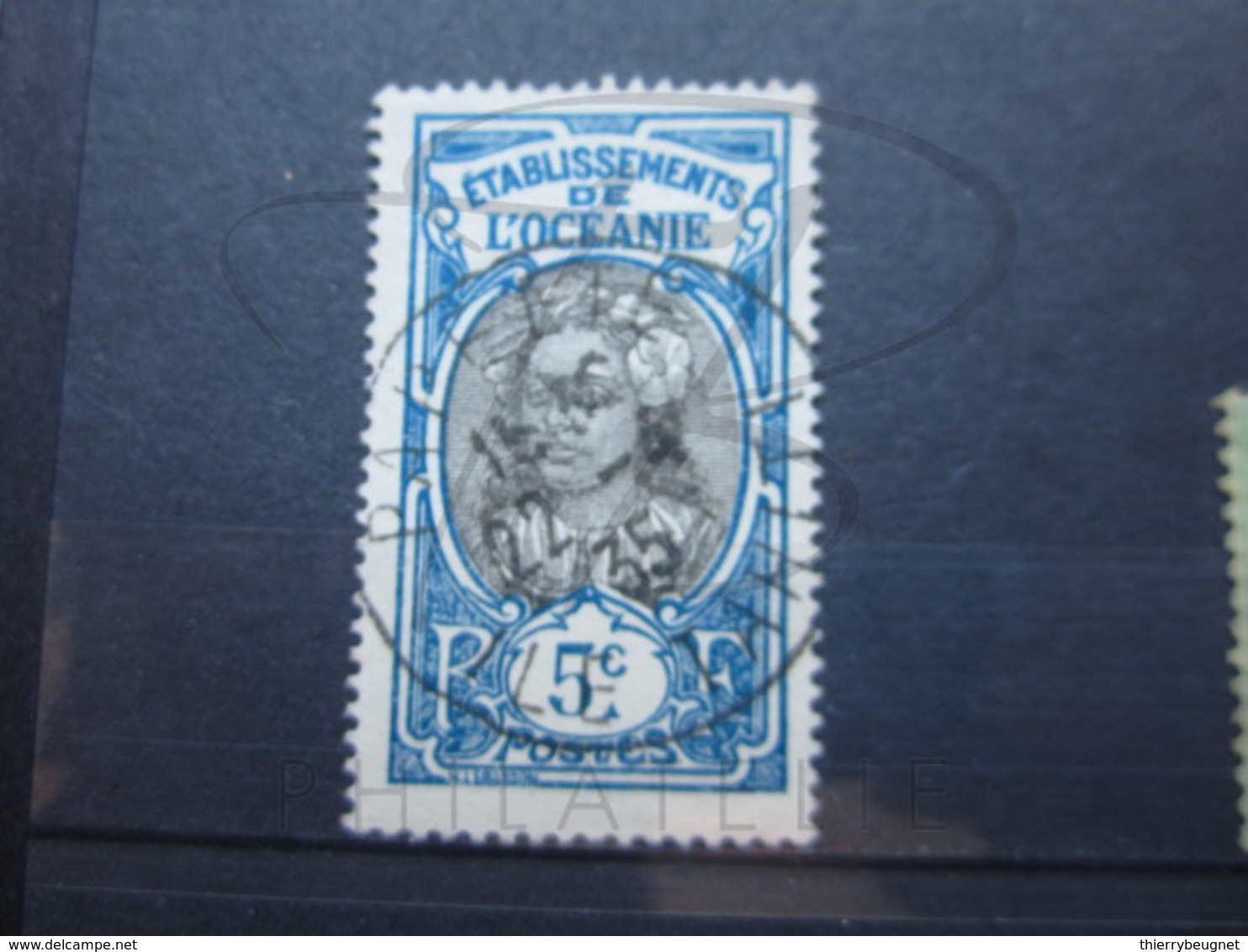 VEND BEAU TIMBRE D ' OCEANIE N° 47 , CACHET " PAPEETE " !!! - Oblitérés