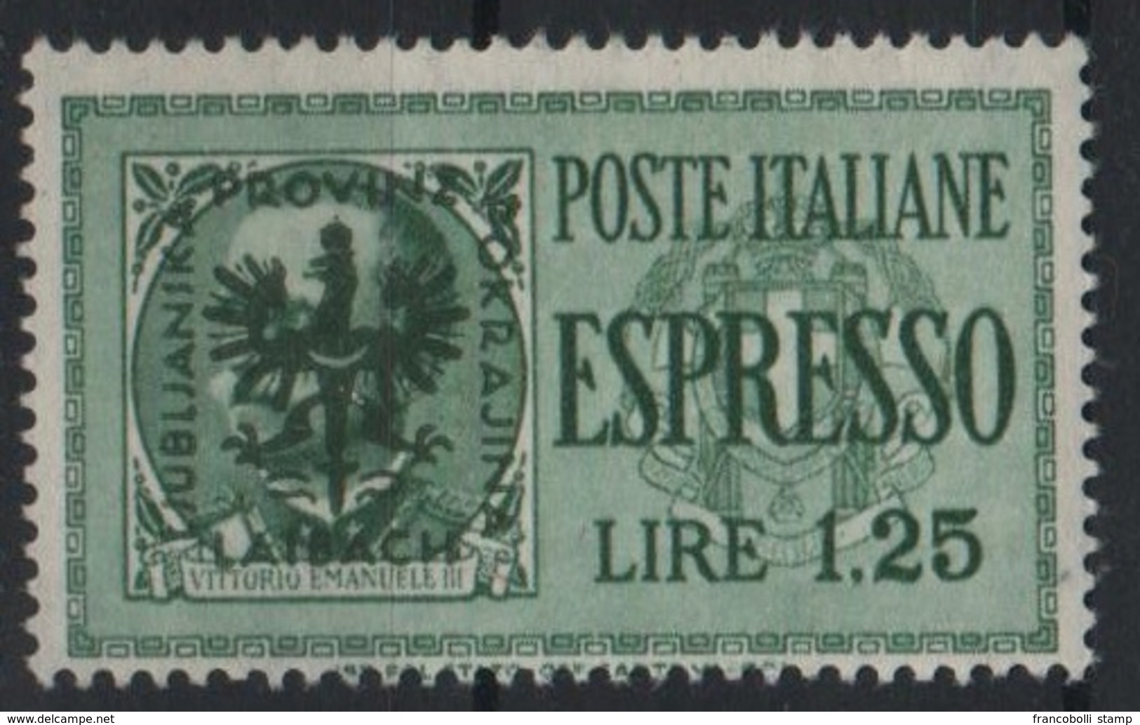 1944 Occupazione Tedesca Lubiana  Espresso 1,25 MNH - Deutsche Bes.: Lubiana