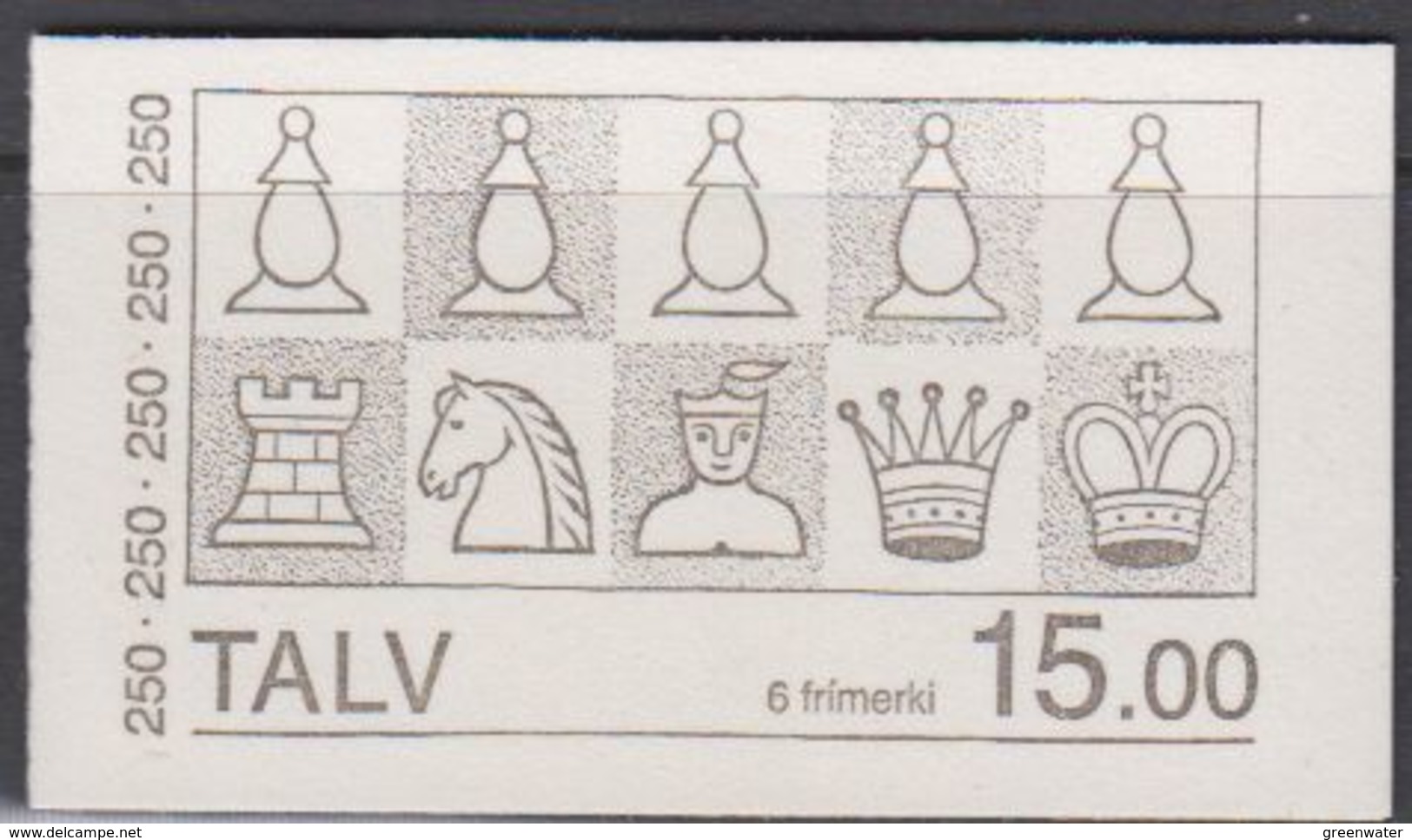 Faroe Islands 1983 Chess Booklet ** Mnh (40355A) - Faeroër