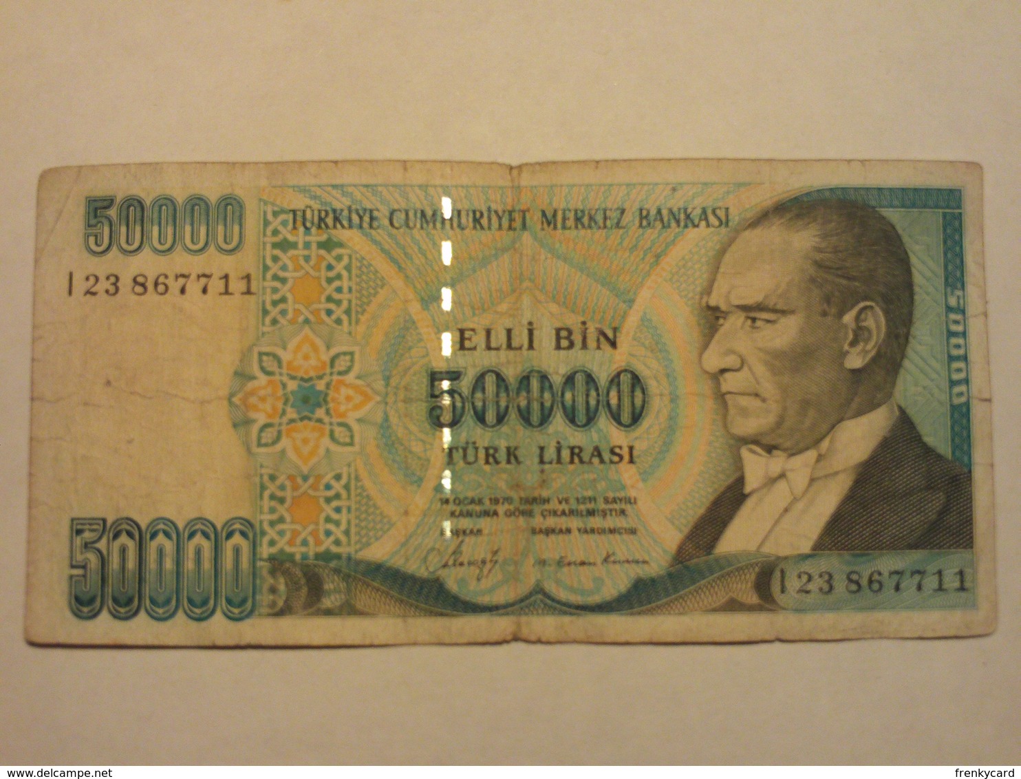 Turchia 50000 Lirasi 1970 Used - Turchia