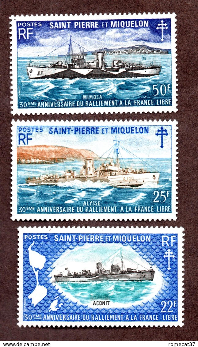 St Pierre Et Miquelon N°414/16 N* TB  Cote 145 Euros !!! - Unused Stamps