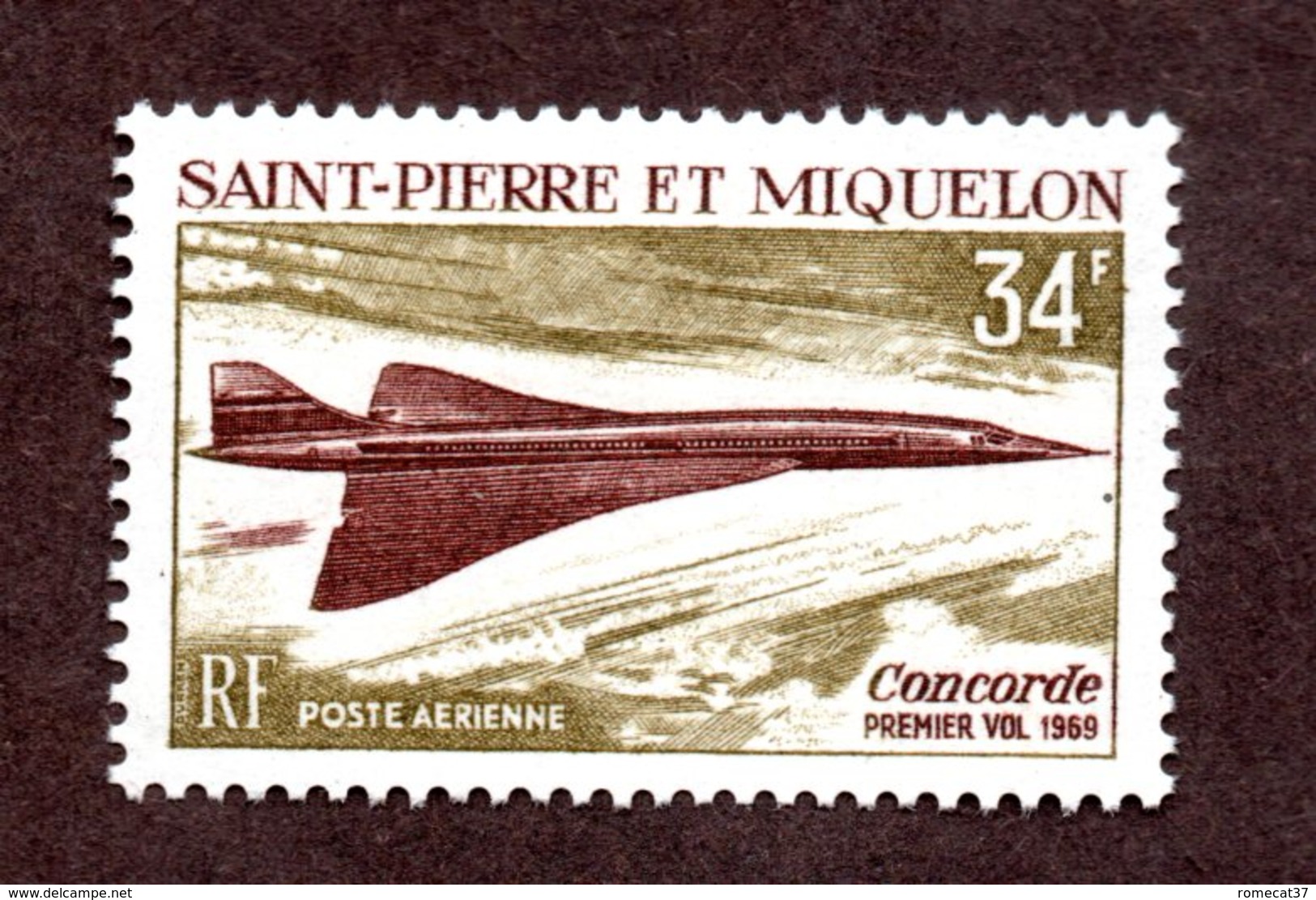 St Pierre Et Miquelon PA N°43 N* TB  Cote 40 Euros !!! - Unused Stamps