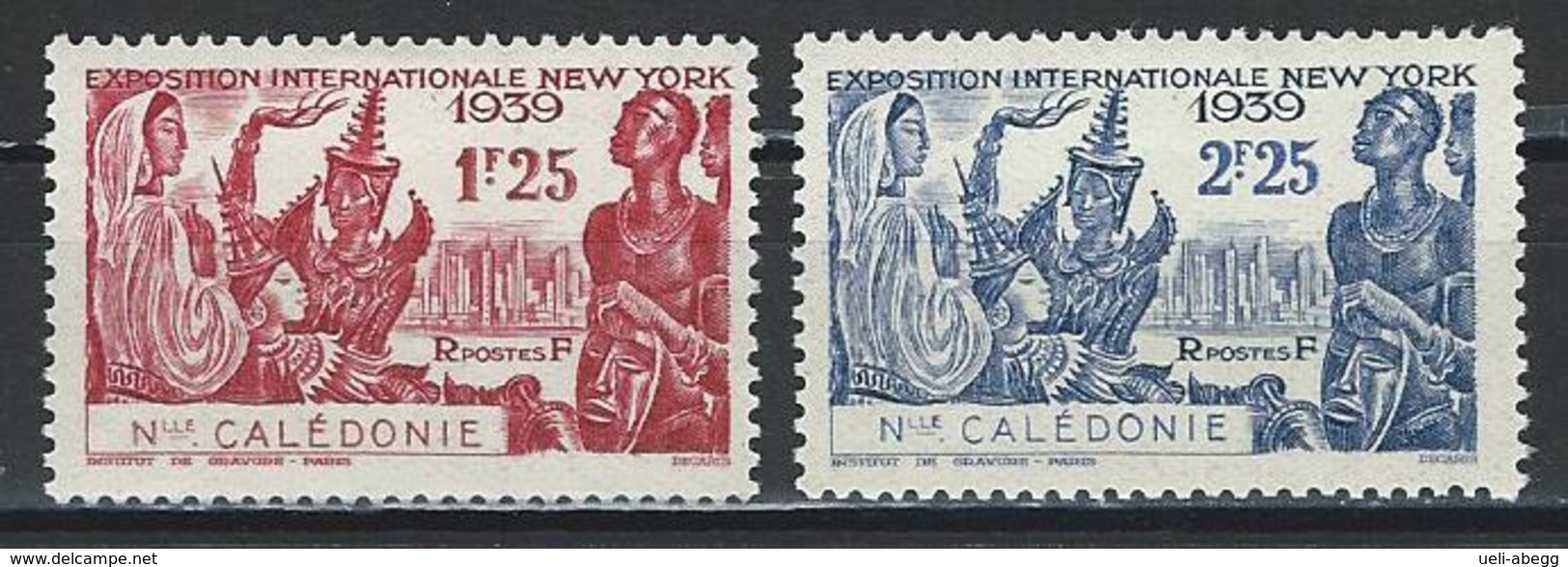 Nouvelle Calédonie Yv. 173-74, Mi 214-15 * - Unused Stamps