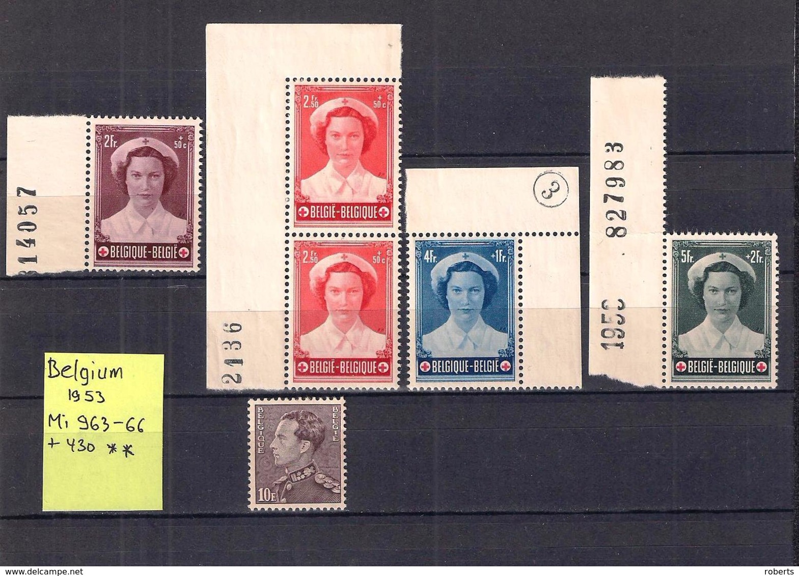 Belgium 1953. Mi: 963-66, 430, MNH** (2c) - Ongebruikt