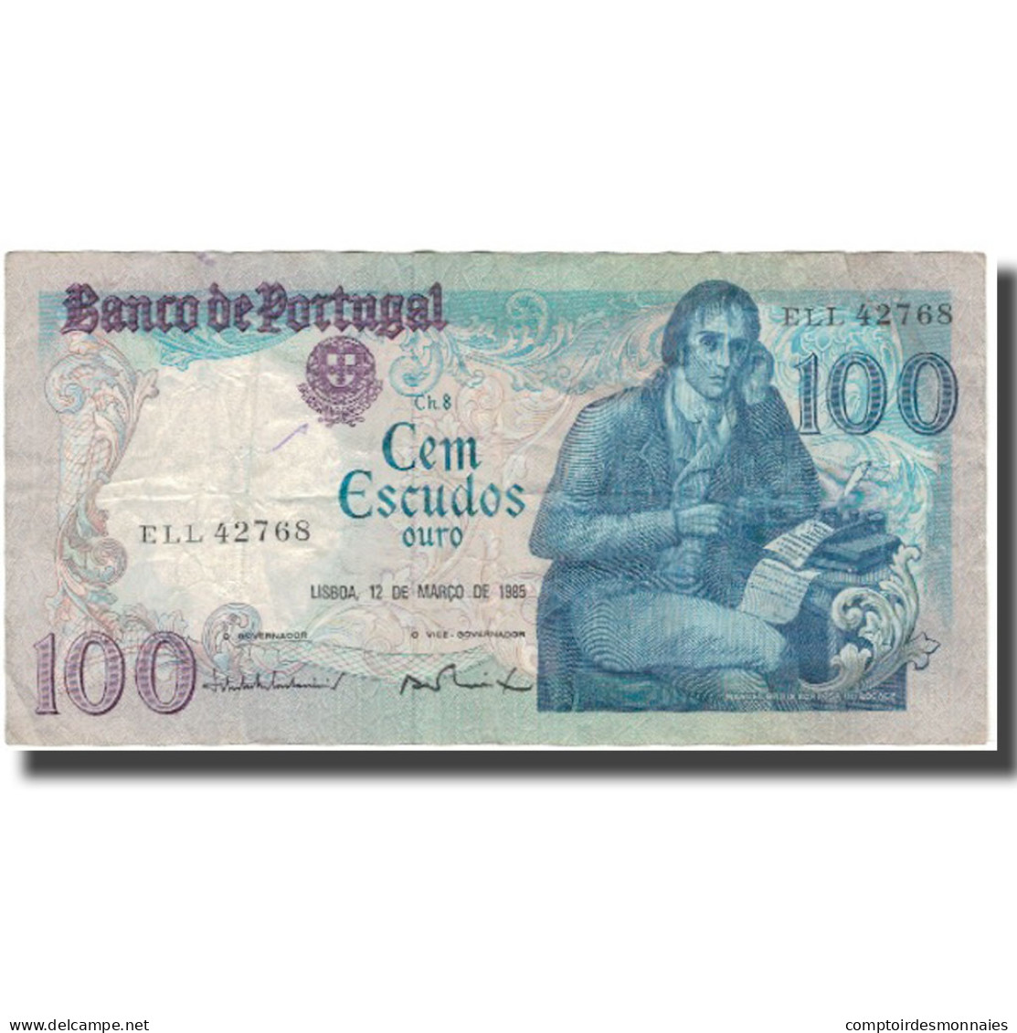 Billet, Portugal, 100 Escudos, 1985-03-12, KM:178d, B - Portugal