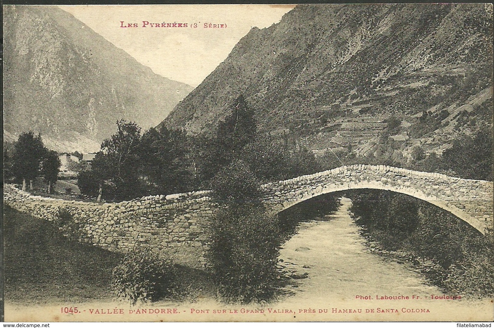 ANDORRA CARTA POSTALE LABOUCHE  Nº 1045 (H.41) - Andorra