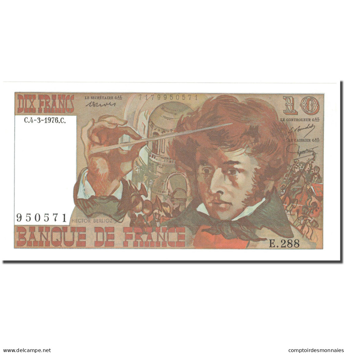 France, 10 Francs, 10 F 1972-1978 ''Berlioz'', 1976-03-04, NEUF, Fayette:63.18 - 10 F 1972-1978 ''Berlioz''