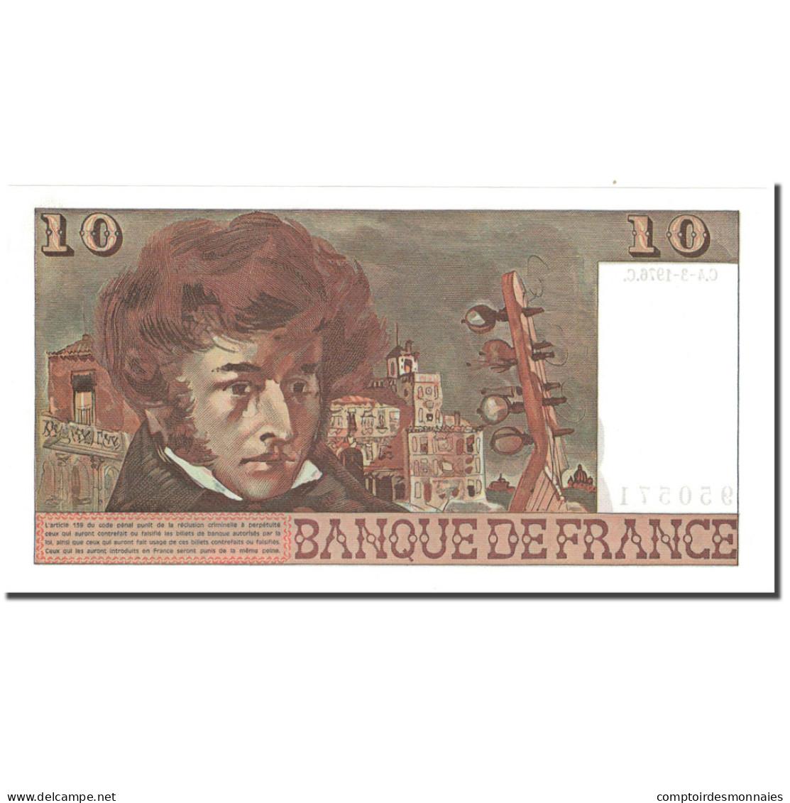 France, 10 Francs, 10 F 1972-1978 ''Berlioz'', 1976-03-04, NEUF, Fayette:63.18 - 10 F 1972-1978 ''Berlioz''