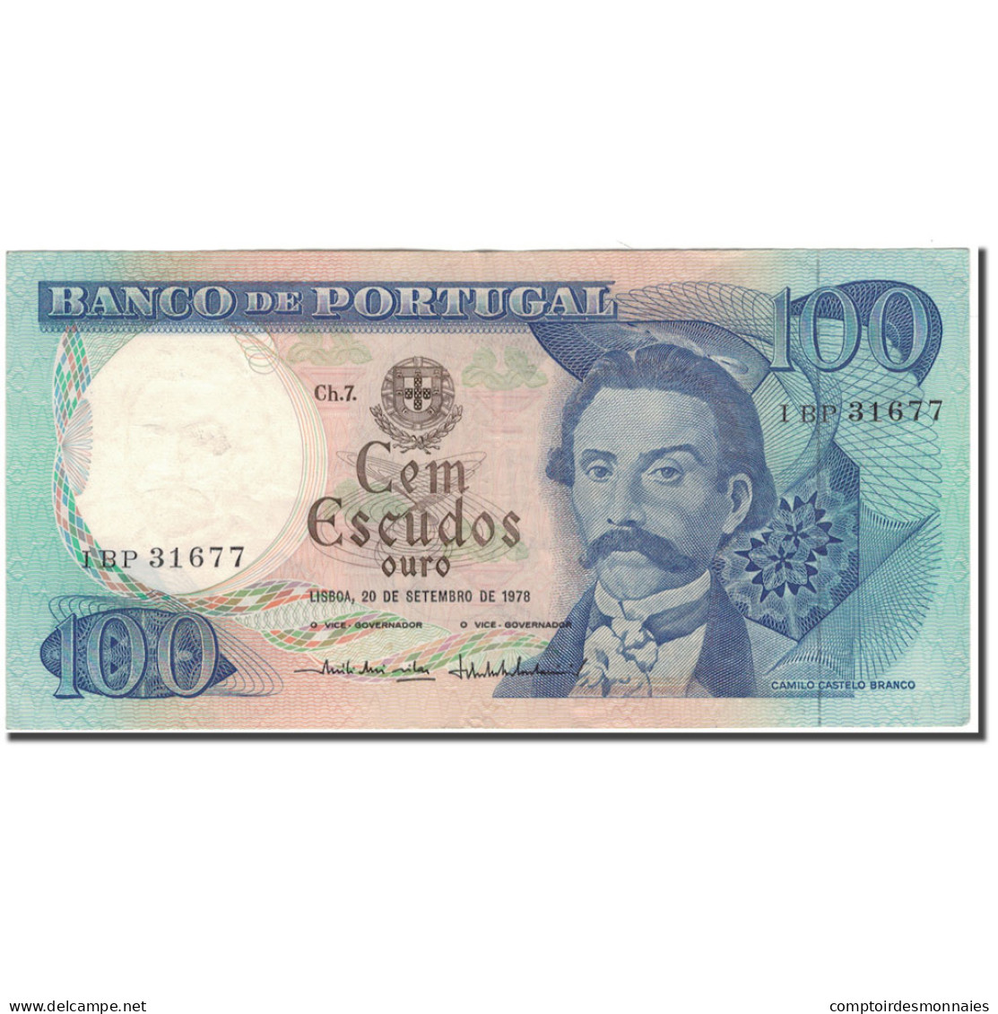 Billet, Portugal, 100 Escudos, 1978-09-20, KM:169b, TTB+ - Portugal