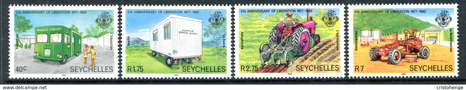 Seychelles 1982 Fifth Anniversary Of Liberation Set MNH (SG 533-536) - Seychellen (1976-...)