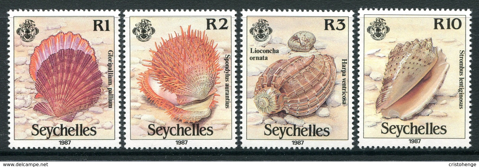 Seychelles 1987 Seashells Set MNH (SG 663-666) - Seychelles (1976-...)