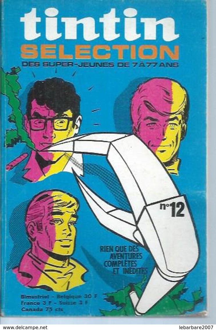 TINTIN SELECTION  N° 12   -  DARGAUD 1971 ( RIC HOCHET / MAGELLAN / DAN COOPER ) - Tintin