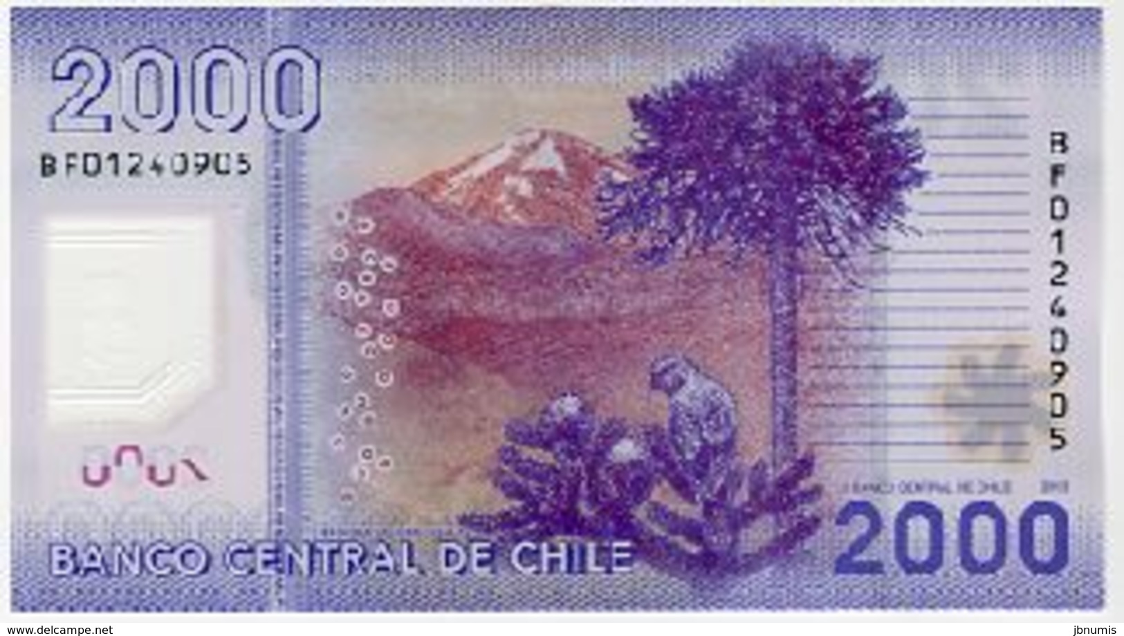 Chili Chile 2000 Pesos 2013 P162 - Chili