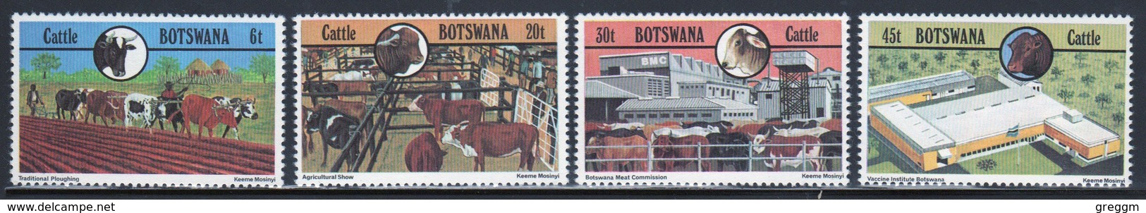Botswana Set Of Stamps From 1981 To Celebrate The Cattle Industry. - Botswana (1966-...)