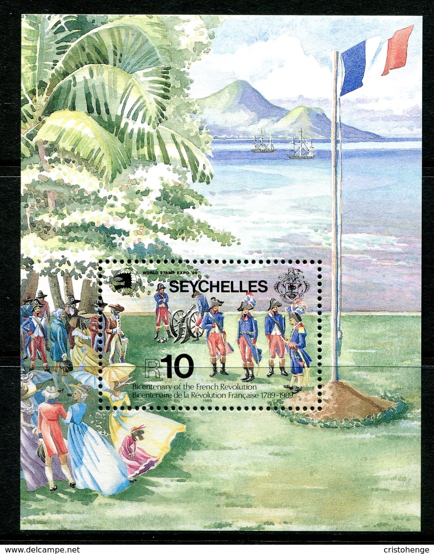 Seychelles 1989 Bicentenary Of French Revolution MS MNH (SG MS762) - Seychelles (1976-...)