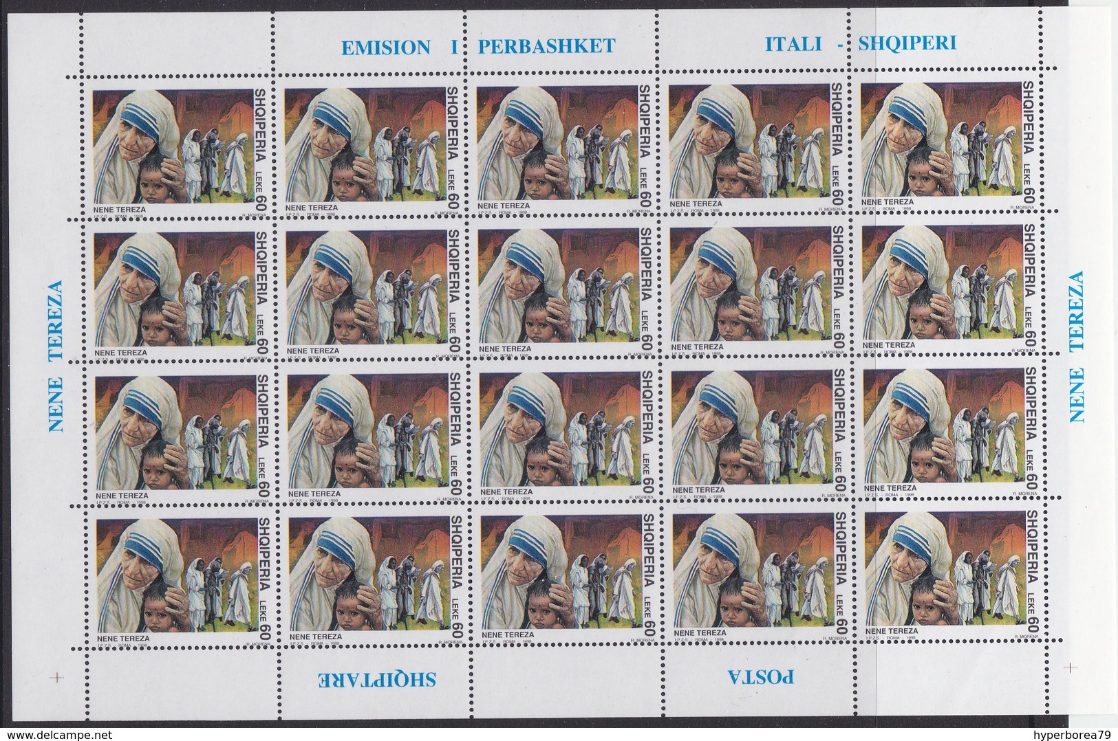 Albania 2749/50 - Death Of Mother Teresa 1998 SHEETLET - MNH - Mother Teresa