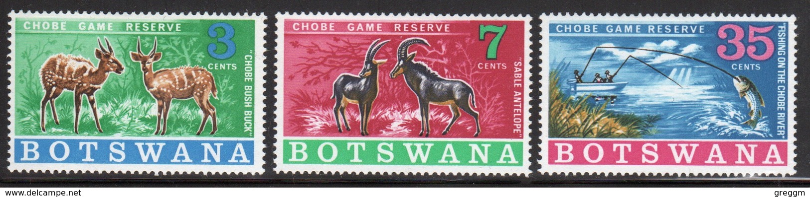 Botswana 1967 Set Of Stamps To Celebrate The Chobe Game Reserve. - Botswana (1966-...)