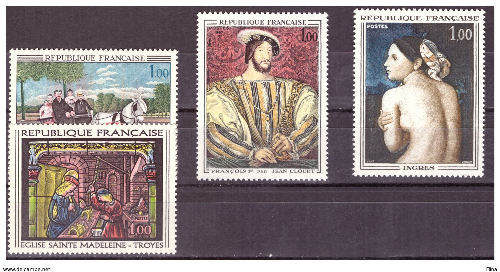 FRANCIA ARTE - 1967- SERIE COMPLETA. - MNH** - Altri & Non Classificati