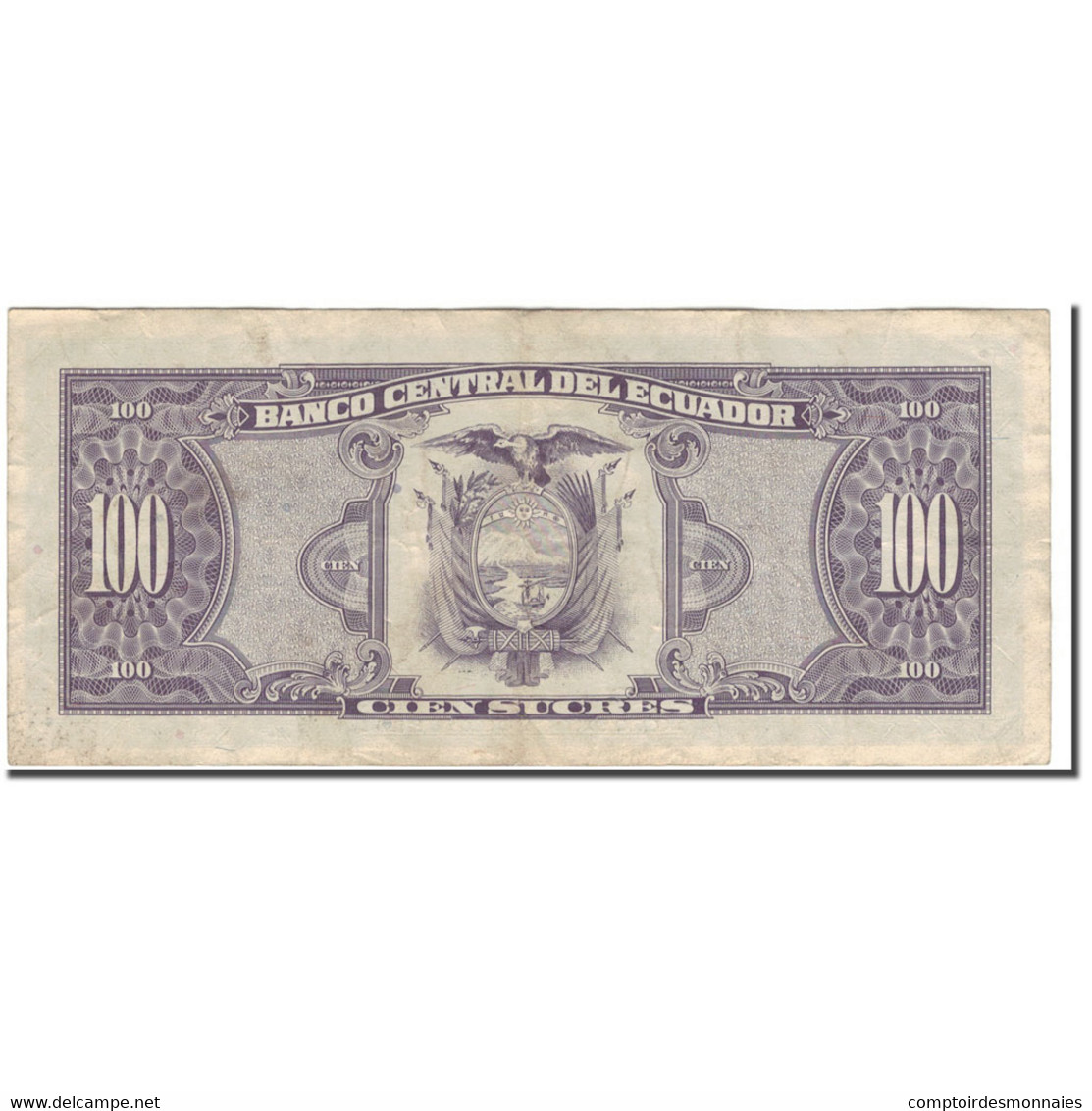 Billet, Équateur, 100 Sucres, 1994-02-21, KM:123Ac, TB - Ecuador