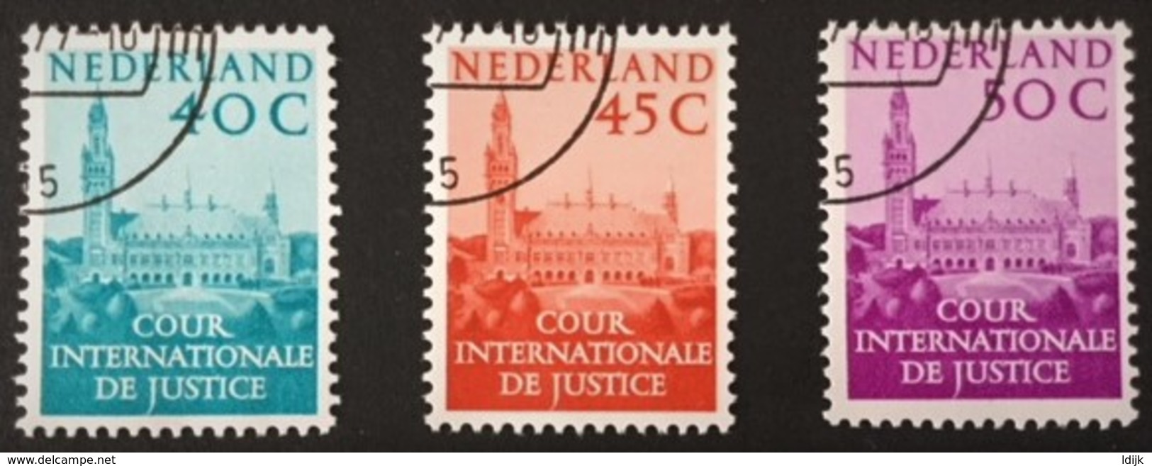 1977 International Court Of Justice/Cour International De Justice(Peace Palace/palais De Justice)NVPH 41-43 - Servizio