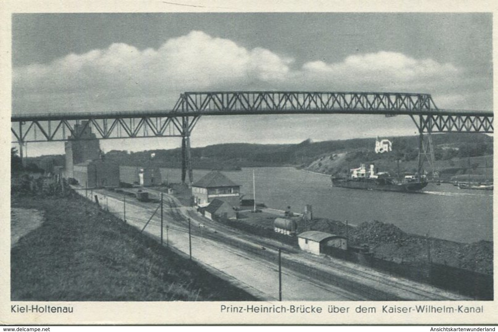 005375  Kiel-Holtenau - Prinz-Heinrich-Brücke über Dem Kaiser-Wilhelm-Kanal - Kiel