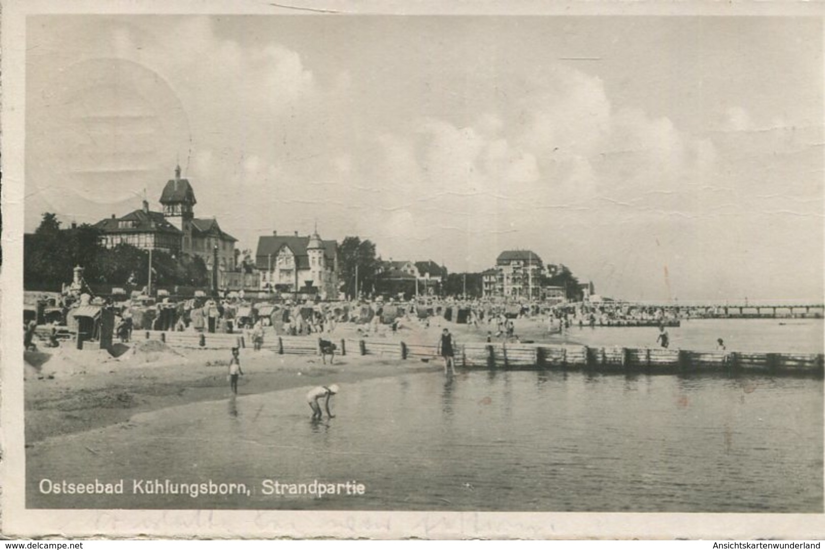 005379  Ostseebad Kühlungsborn - Strandpartie  1950 - Kühlungsborn