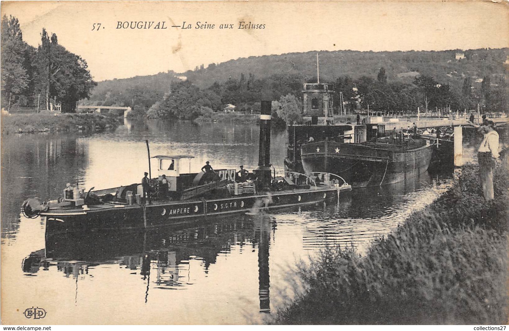 78-BOUGIVAL- LA SEINE AUX ECLUSES - Bougival