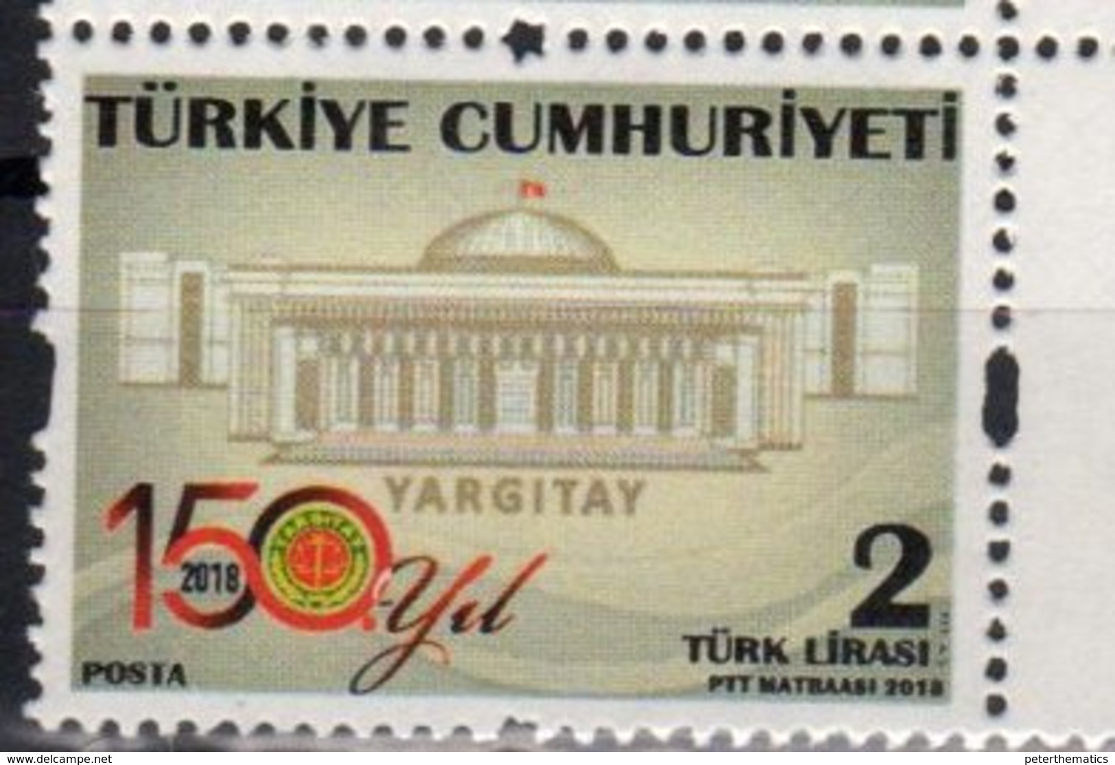 TURKEY, 2018, MNH, JUSTICE, SUPREME COURT, 1v - Unclassified