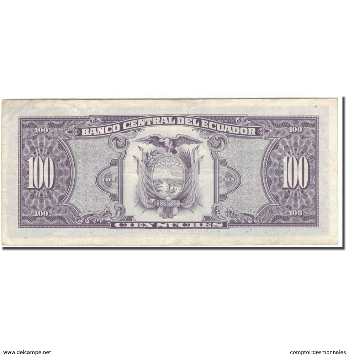 Billet, Équateur, 100 Sucres, 1994-02-21, KM:123Ac, TTB - Ecuador