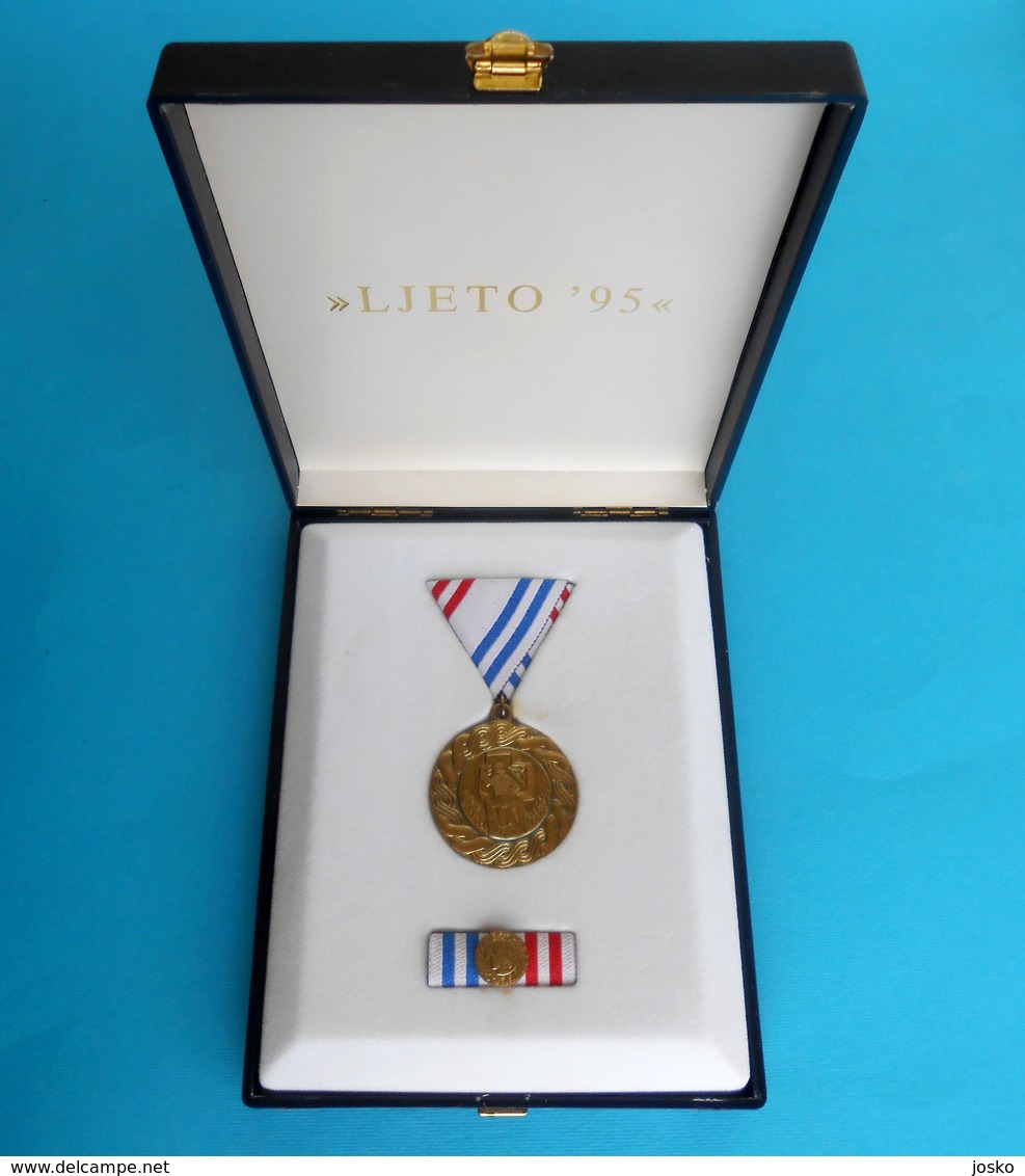 CROATIA ARMY - WAR OPERATION '' SUMMER 95 '' ( Operacija Ljeto 1995 ) - Medal In Original Box * Kroatien Croatie Croazia - Other & Unclassified
