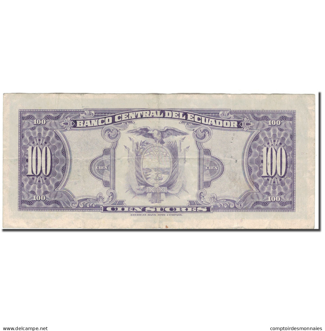 Billet, Équateur, 100 Sucres, 1980-05-24, KM:112a, TB+ - Equateur