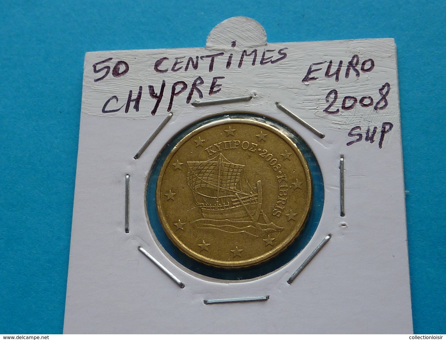 50  CENTIMES  EURO  CHYPRE  2008 Sup - Chypre