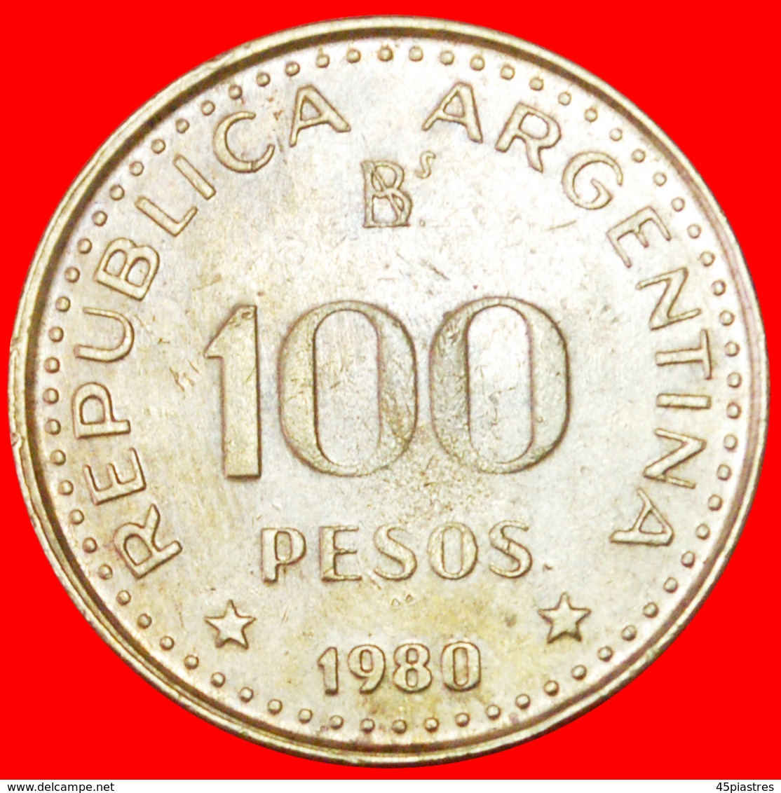 # SAN MARTIN (1788-1850): ARGENTINA ★ 100 PESOS 1980! LOW START ★ NO RESERVE! - Argentine