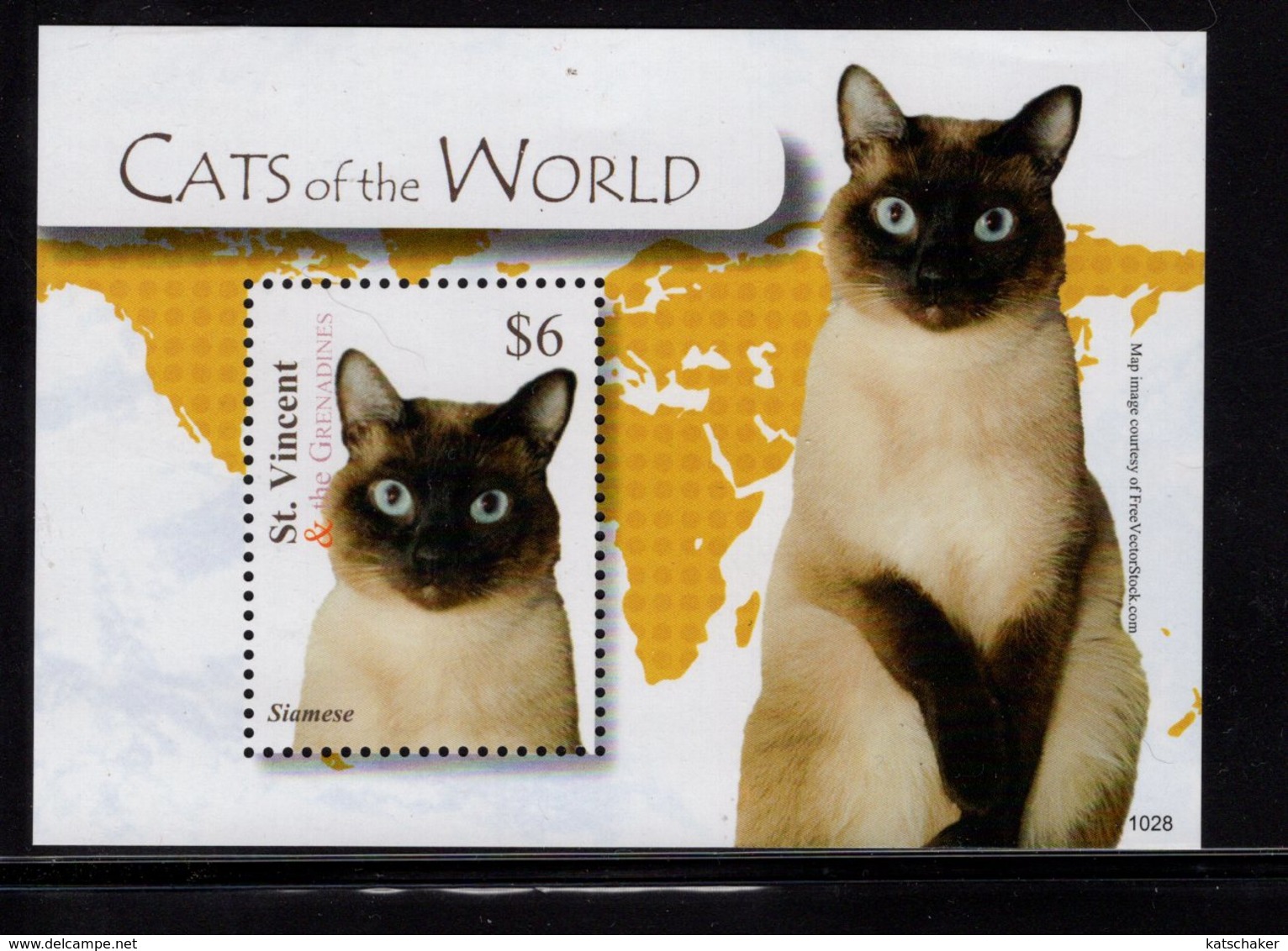 628784209 ST VINCENT 2010  ** MNH SCOTT 3729 CATS - St.Vincent (1979-...)