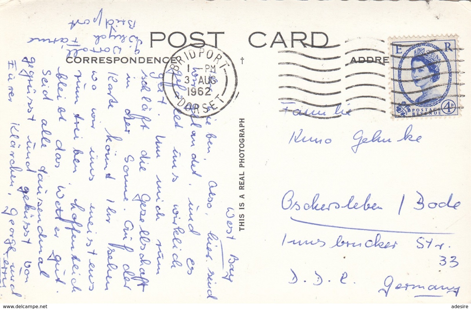 WEST BAY (Dorset) - Multiple Image Card Used 1962 - Sonstige & Ohne Zuordnung