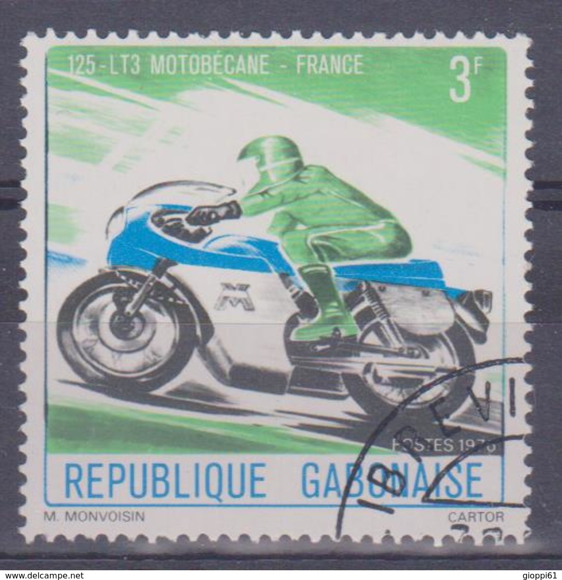 1976 Gabon - Motocicletta - Gabon (1960-...)