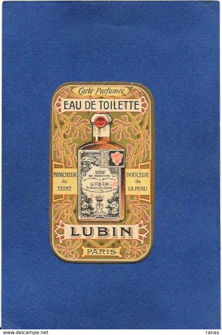 Carte Parfumée Parfum Publicité Publicitaire LUBIN 8 X 4,6 - Antiquariat (bis 1960)