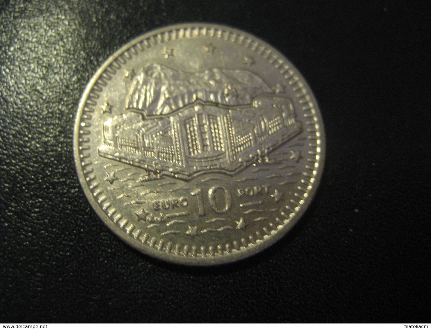 10 Euro Port GIBRALTAR 1993 QEII Coin England British Area Spain - Gibraltar