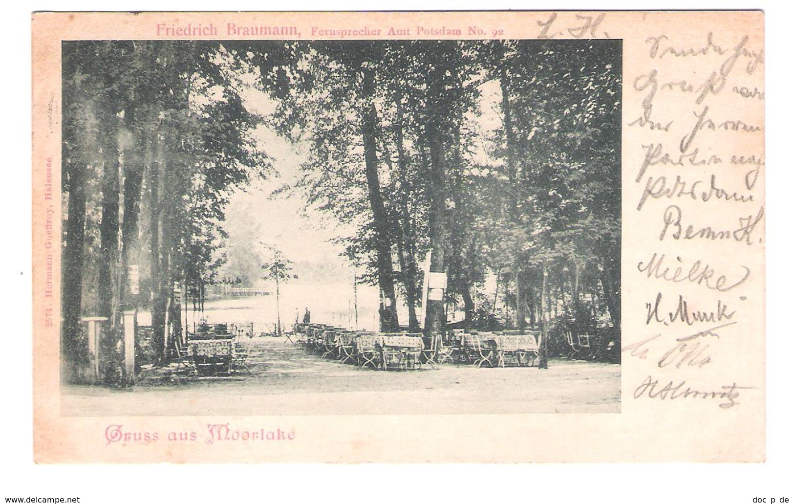 Deutschland - Gruss Aus Moorlake - Forsthaus Moorlake - Stempel Klein Glienicke - 1900 - Wannsee