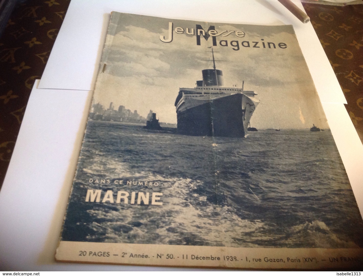 Jeunesses Magazine 1938 Marine Bateau La Compagnie Générale Transatlantique Construction Navale Navire - 1901-1940