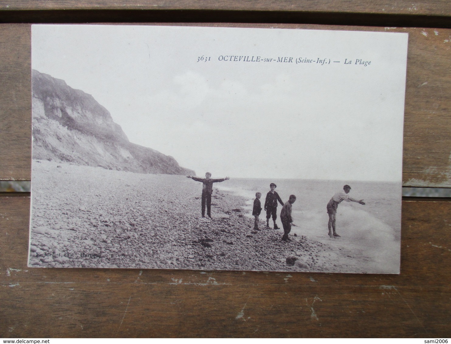 CPA 76 OCTEVILLE SUR MER LA PLAGE ANIMEE - Autres & Non Classés