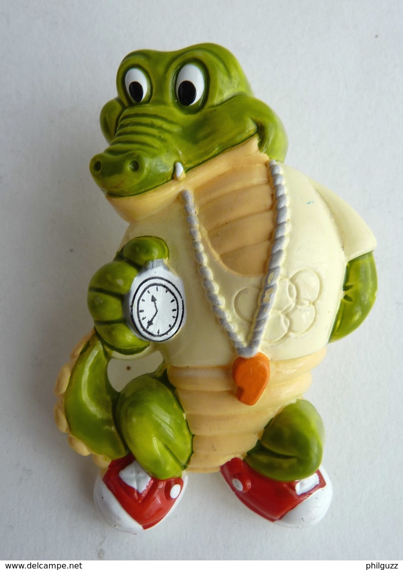 RARE FIGURINE KINDER BRIOSS A VENTOUSE 1992 CRAZY CROCO RUDI RIESENFELGE - Monoblocs