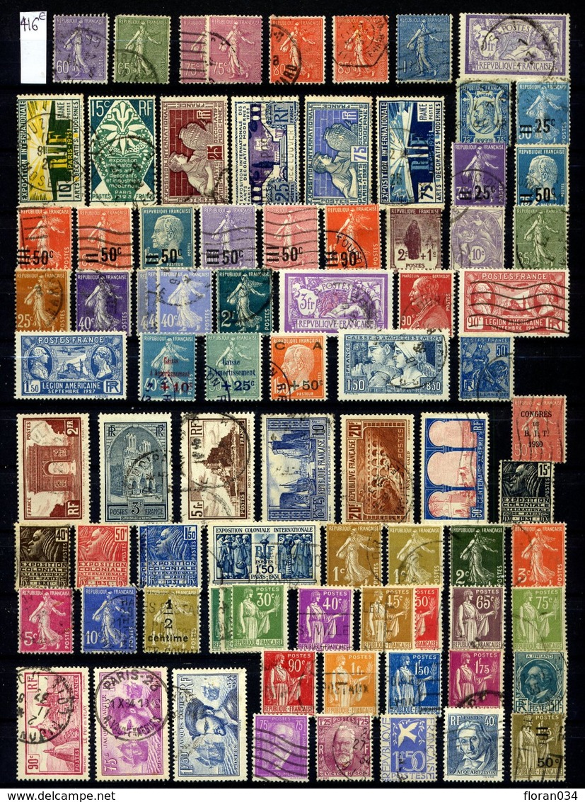 France Collection 1900-1960 Oblitérés - Cote 2300 Euros - TB Qualité - Collections