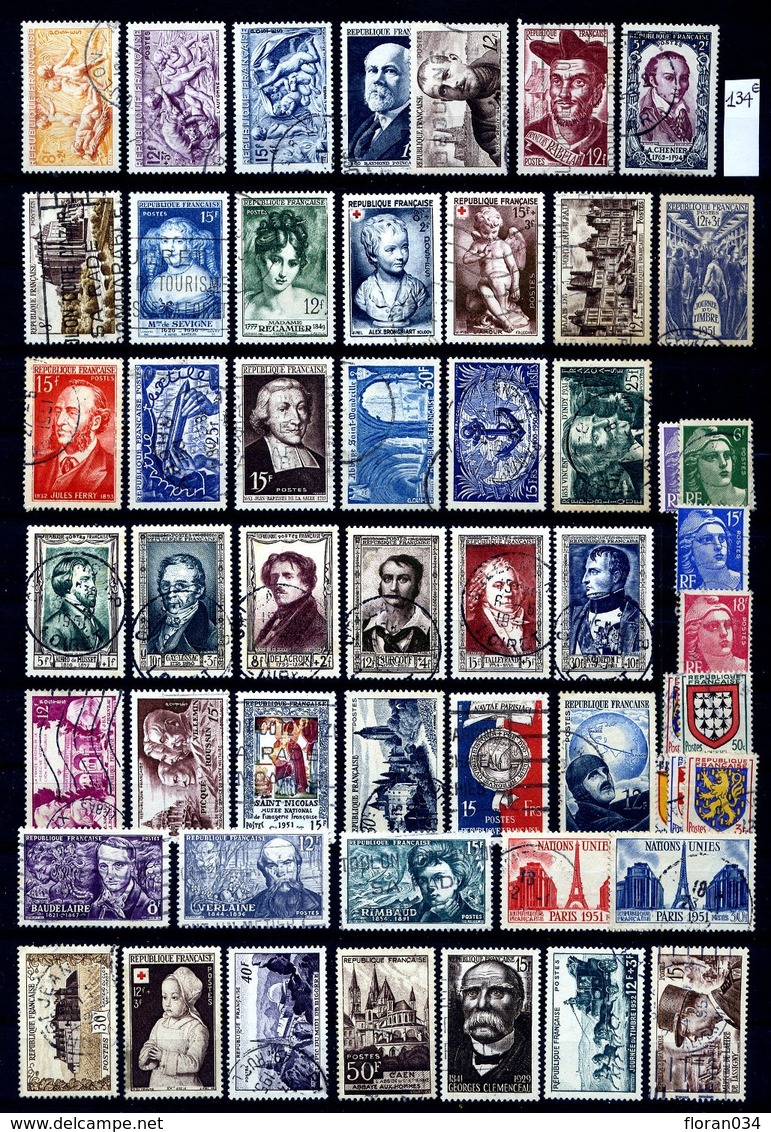 France Collection 1900-1960 oblitérés - Cote 2300 Euros - TB qualité